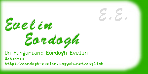 evelin eordogh business card